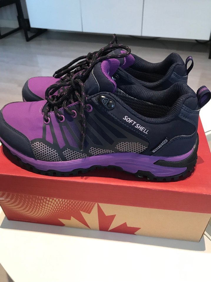 Mor Soft Shell Bağcıklı Spor Ayakkabı - Görsel 3