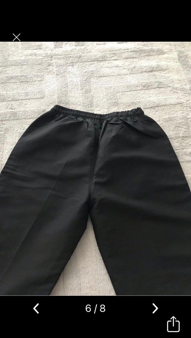 Siyah Rahat Kesim  Eşofman Altı - Görsel 4