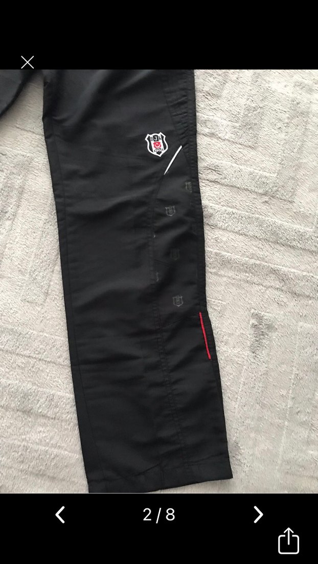 Siyah Rahat Kesim  Eşofman Altı - Görsel 3