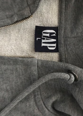 Gap. Gri Fermuarlı Kadın Sweatshirt - Görsel 3