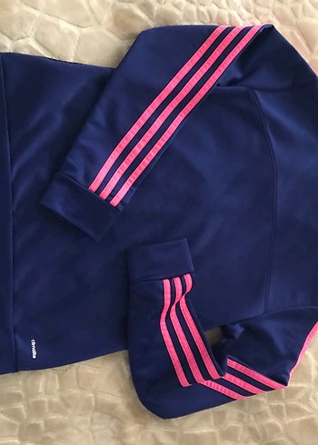 Adidas Kadın Spor Fermuarlı Koyu Lacivert Ceket - Görsel 5