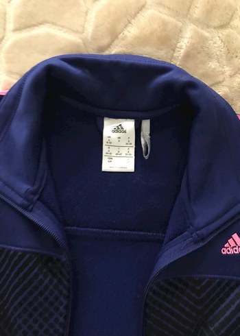 Adidas Kadın Spor Fermuarlı Koyu Lacivert Ceket - Görsel 4