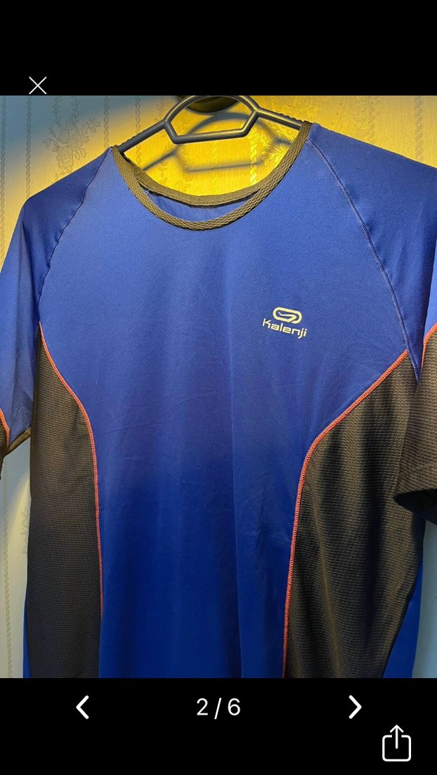 Kalenji  Mavi Kısa Kollu Spor Tişörtü - Görsel 2