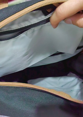 Beden Kadın Siyah Gri Baskılı laptop çantası
