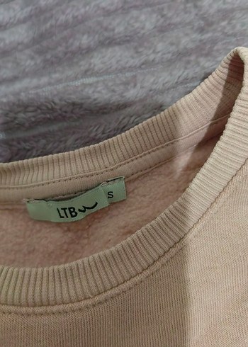 LTB Toz pembe ltb baskılı Kadın Sweatshirt
