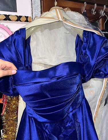xl Beden Lacivert Abiye/Nişanlık