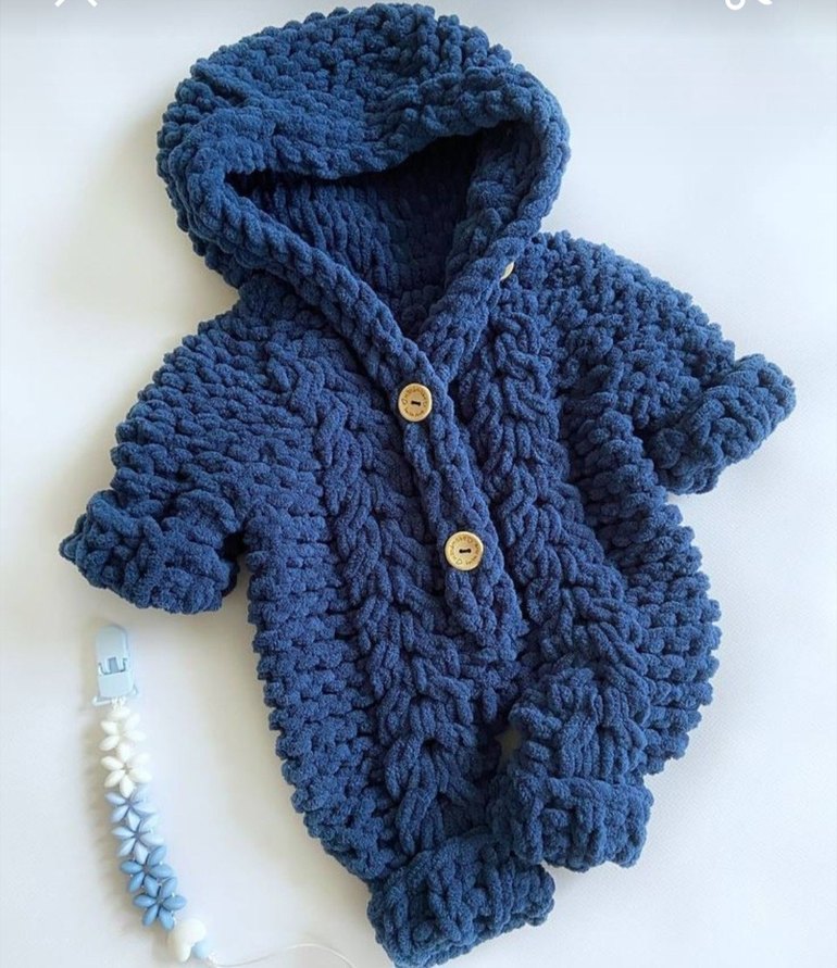 kapüşonlu bebek tulum - Görsel 2