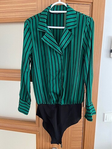 Lcw saten bodysuit gömlek
