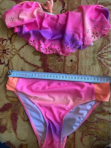 8 Yaş Beden pembe Renk Kız çocuk bikini