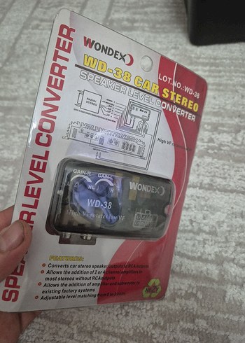 Wondex WD-38 Araç Stereo Dönüştürücü Siyah - Görsel 3