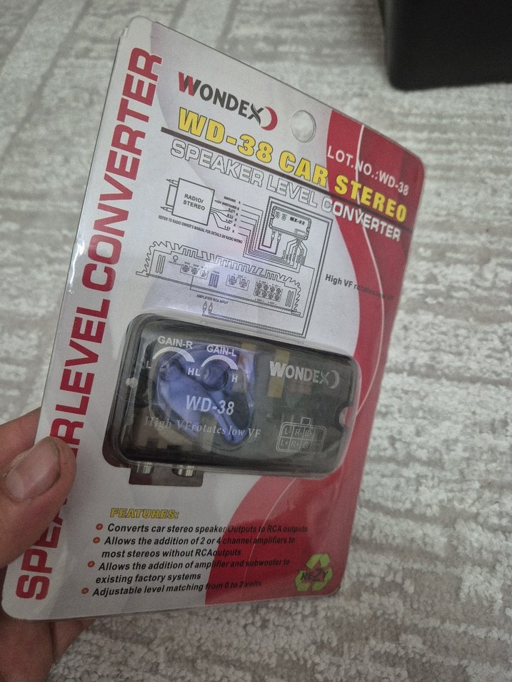 Wondex WD-38 Araç Stereo Dönüştürücü Siyah - Görsel 3