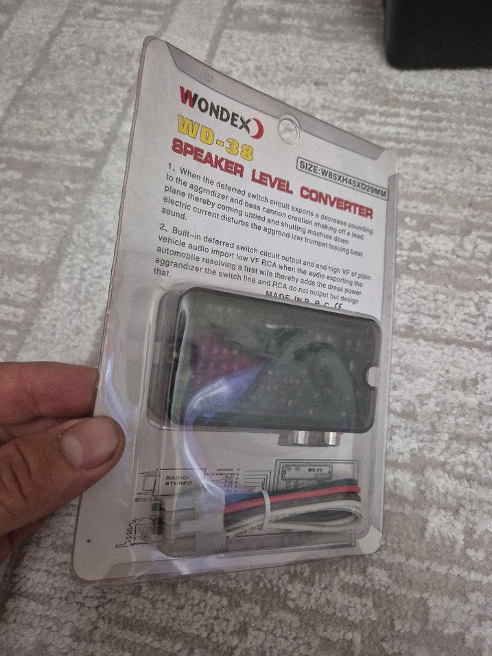 Wondex WD-38 Araç Stereo Dönüştürücü Siyah - Görsel 4