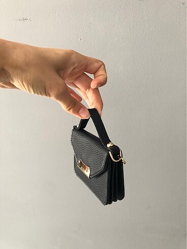 Diğer Siyah mini cüzdan çanta