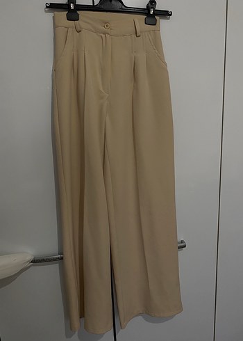 Bej Kadın Kumaş Pantolon
