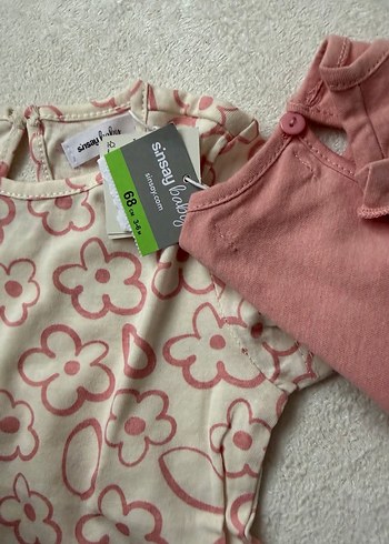 Kız Çocuk Pembe Keten Fırfırlı Tişört - Görsel 4