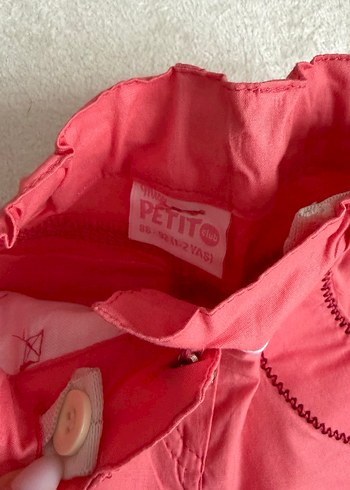 Düğmeli Pembe Kız Ceketi ve pantolon takım - Görsel 6