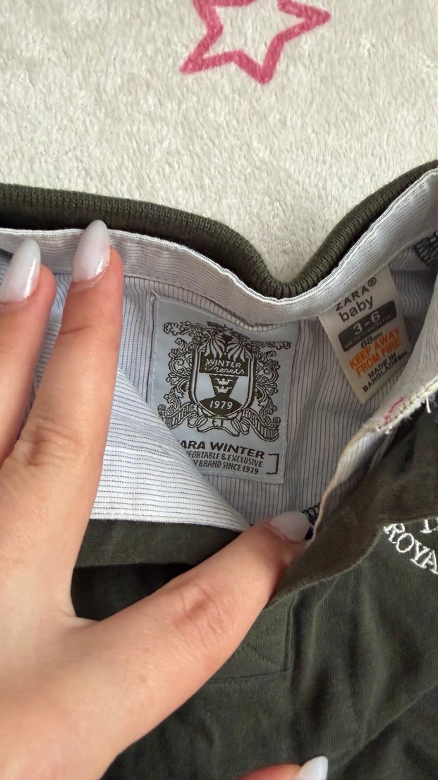 Erkek Çocuk Haki Uzun Kollu Polo Tişört - Görsel 3