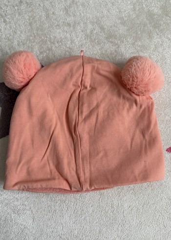Pembe Nakışlı Çocuk Bere - Görsel 2