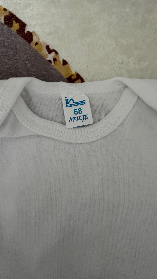 Beyaz Kız Bebek Kısa Kollu Çıtçıtlı Body - Görsel 2