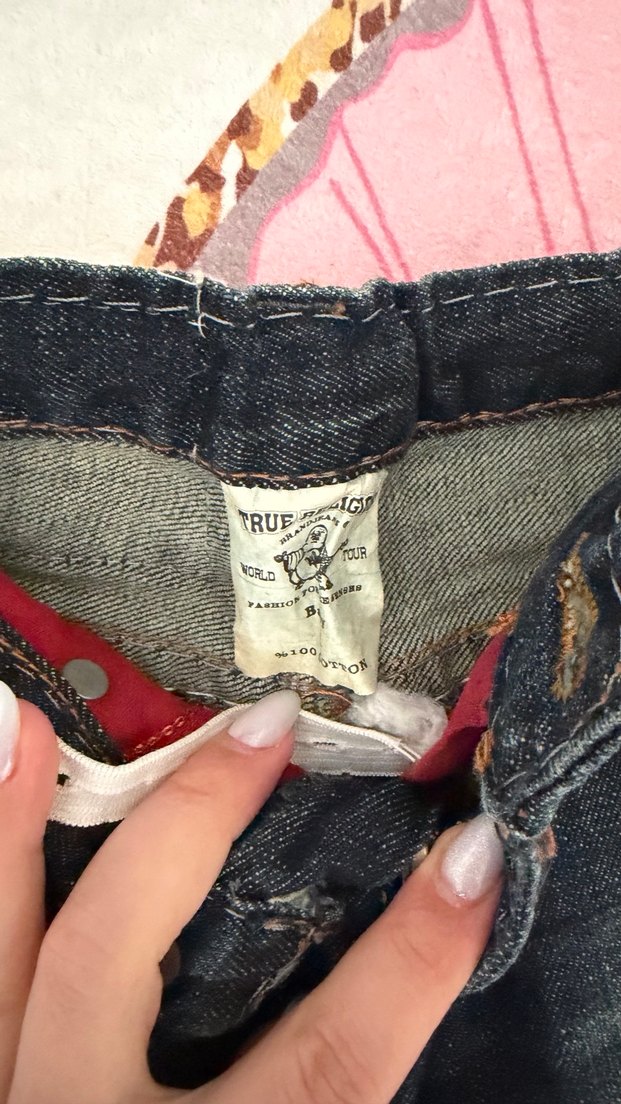 Kahverengi Bağcıklı Erkek Çocuk Kot Pantolon - Görsel 2