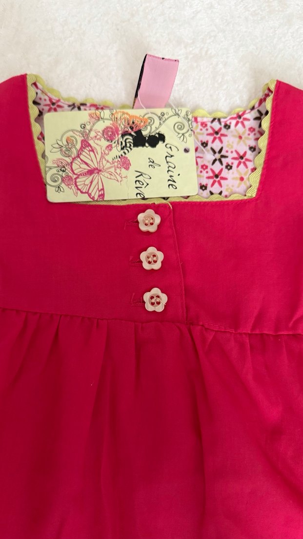 Renkli Baskılı Kız Çocuk Elbise - Görsel 2