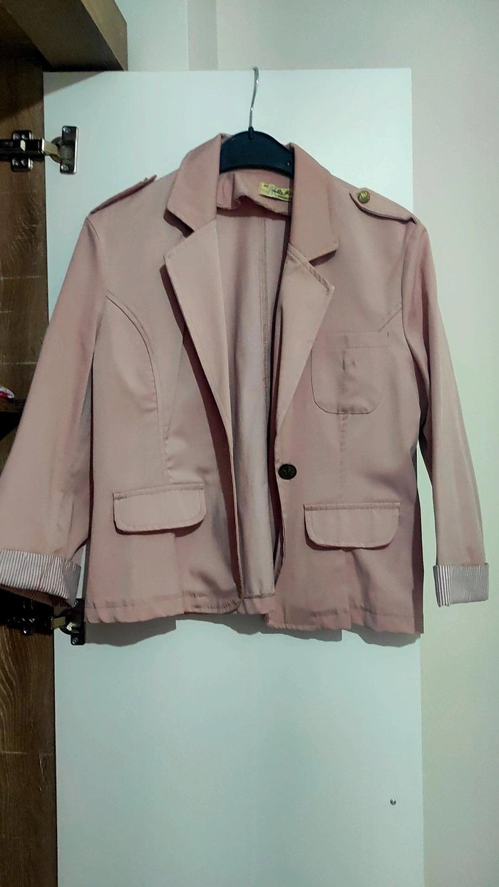 Pudra Midi Kadın Ceket - Görsel 2