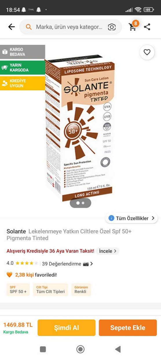 Solante Pigmenta Tonlu Güneş Losyonu SPF 50+ - Görsel 3