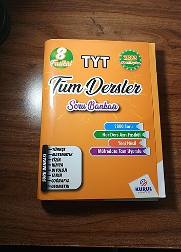 tyt tüm dersler test kitabı