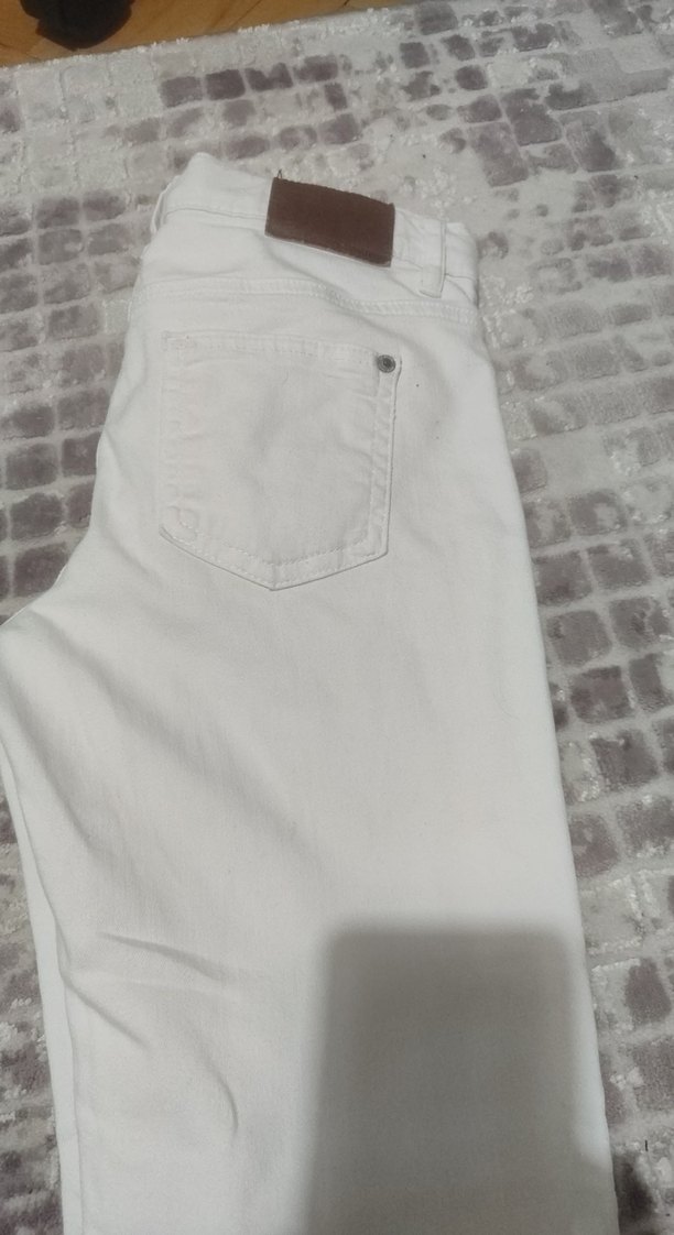 Beyaz erkek çocuk Regular Fit Kumaş Pantolon - Görsel 2