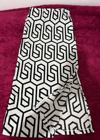 Desenli midi etek - Görsel 2