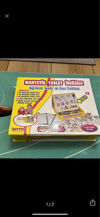 Manyetik tablet İngilizce