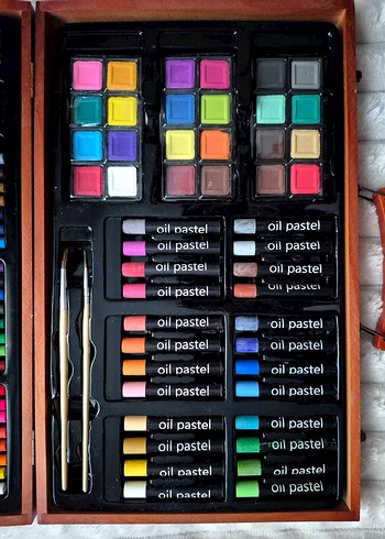 80li Ahşap Taşıma Çantalı Çizim Başlangıç Seti - Görsel 2