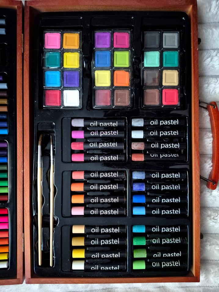 80li Ahşap Taşıma Çantalı Çizim Başlangıç Seti - Görsel 2