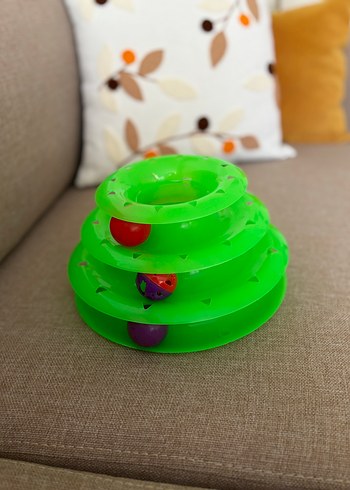 Yeşil Çok Katmanlı Kedi Oyuncağı - Görsel 2
