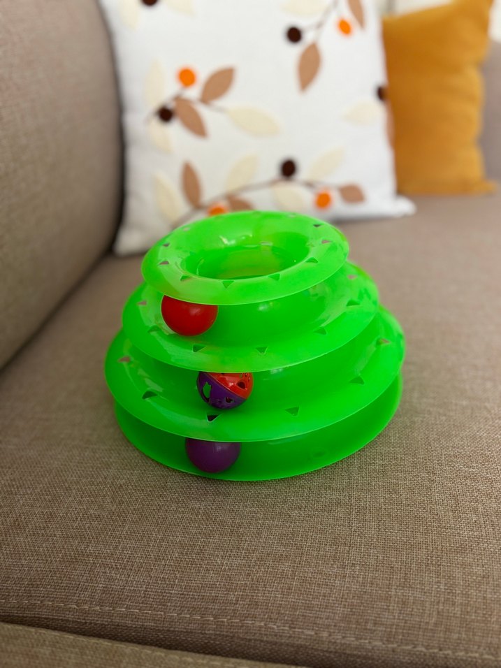 Yeşil Çok Katmanlı Kedi Oyuncağı - Görsel 2