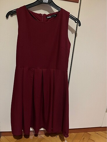 bordo elbise