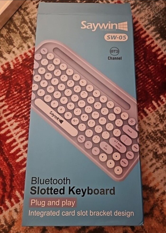 Lila Saywin Bluetooth Klavye - Görsel 2