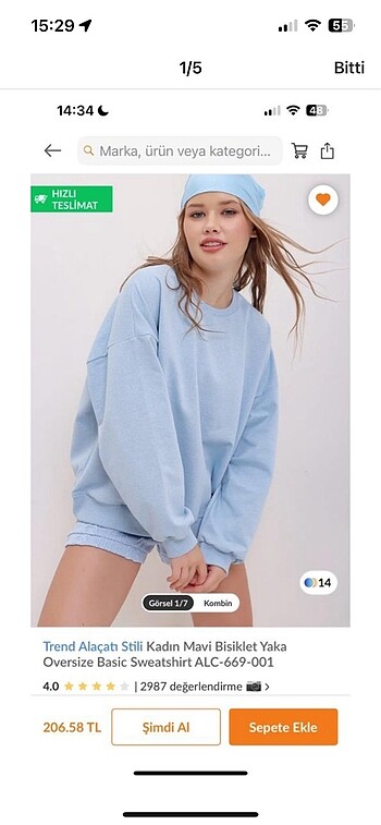 kadın sweatshirt