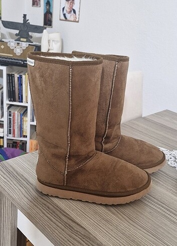 39 Beden camel Renk UGG Model Süet Çizme 