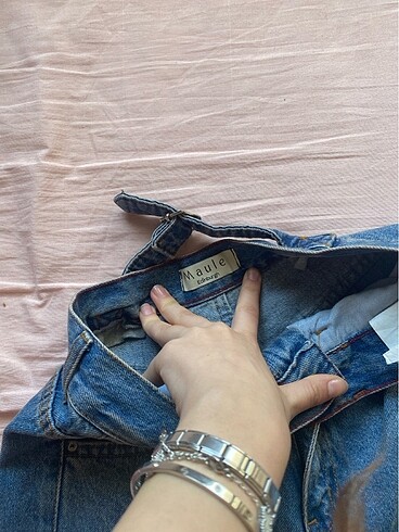 xs Beden lacivert Renk baggy kot pantolon