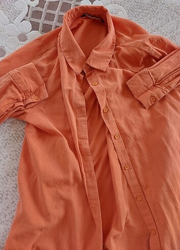 40 Beden turuncu Renk Gömlek