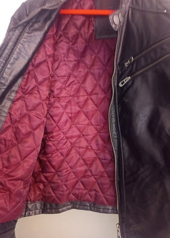 LC Waikiki Siyah Deri Biker Ceket