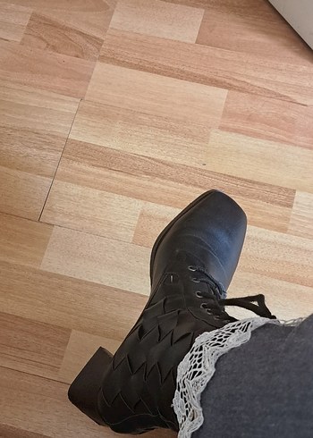 38 Beden siyah Renk Kadın Siyah Goth Topuklu Bot