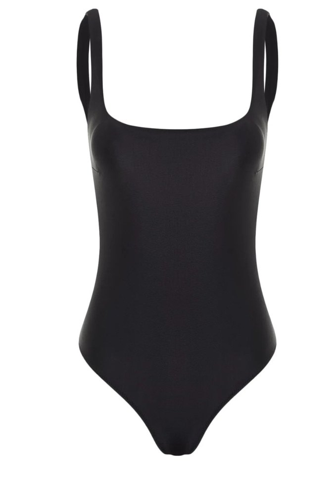 Trendyol Milla Kadın Siyah Midi Mayo - Görsel 4