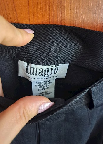 s Beden siyah Renk Siyah Kumaş Kadın Pantolon