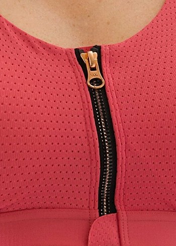 Skechers Fermuarlı Pembe Straplez Spor Üst Bralet - Görsel 3