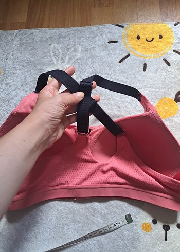 Skechers Fermuarlı Pembe Straplez Spor Üst Bralet - Görsel 7