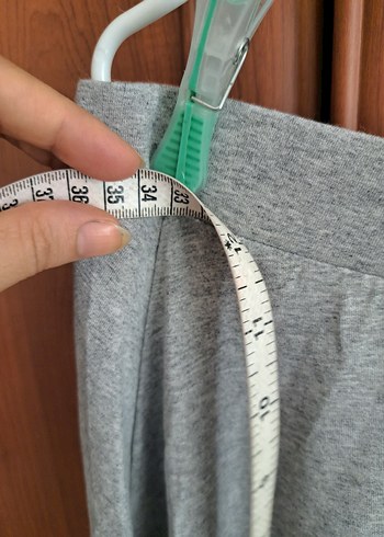 38 Beden Gri Midi Etek