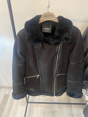 Pull and bear kürklü kaban