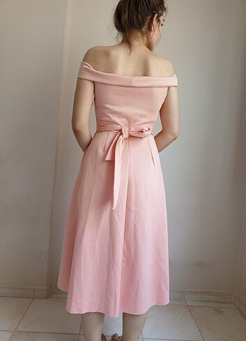 l Beden ten rengi Renk Pembe elbise 